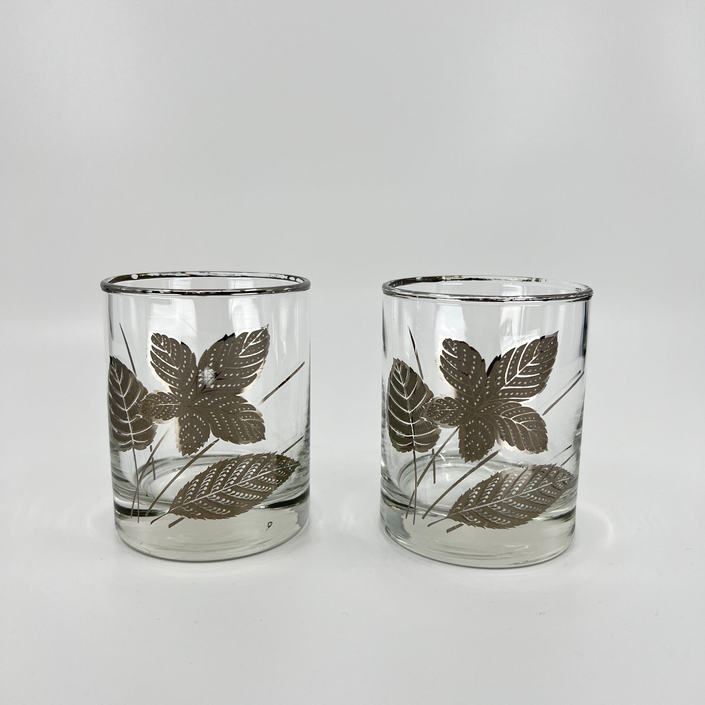 Leaf Lowballs with Caddy (Set of 8)