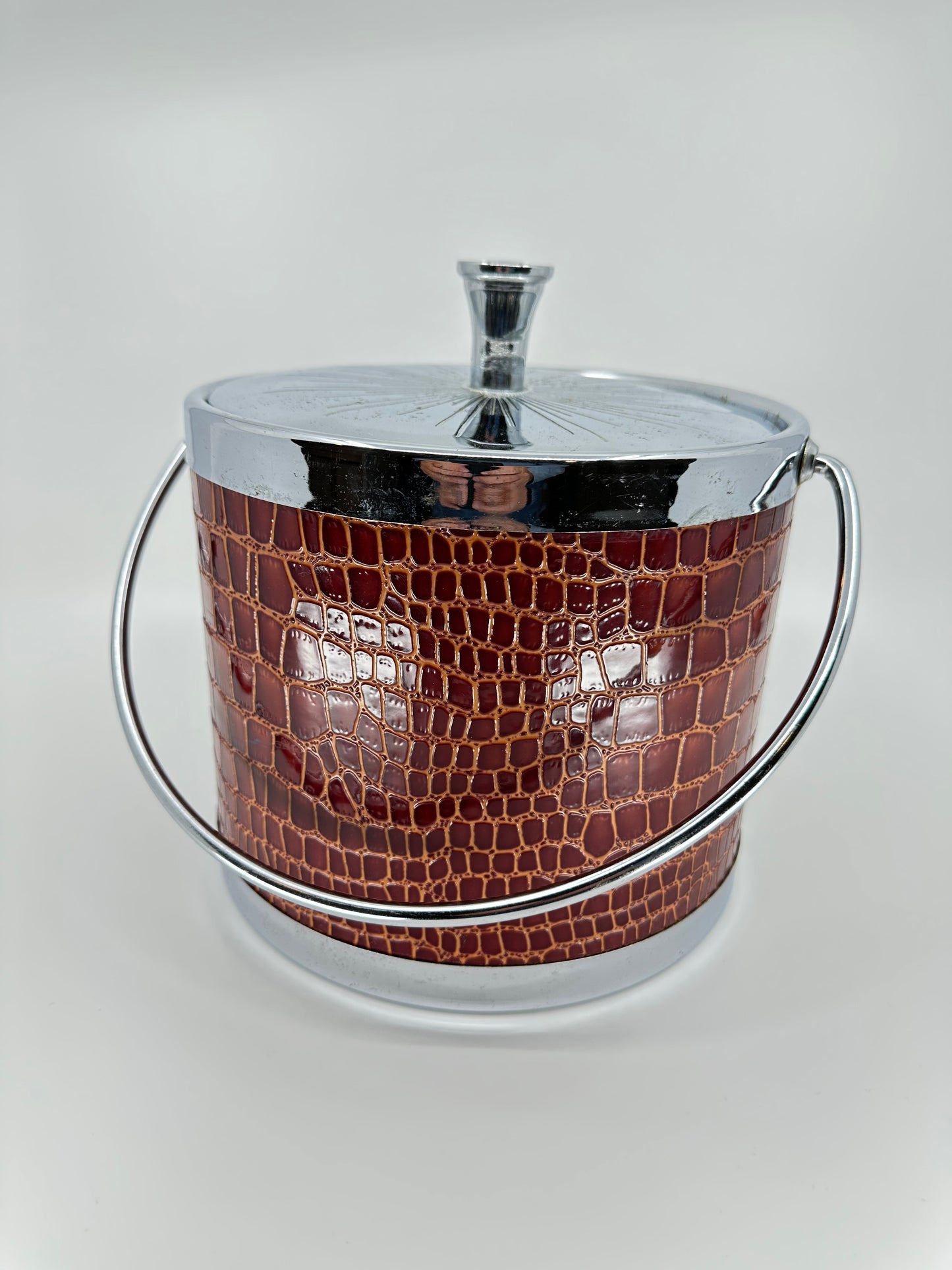 MCM Faux Alligator Ice Bin