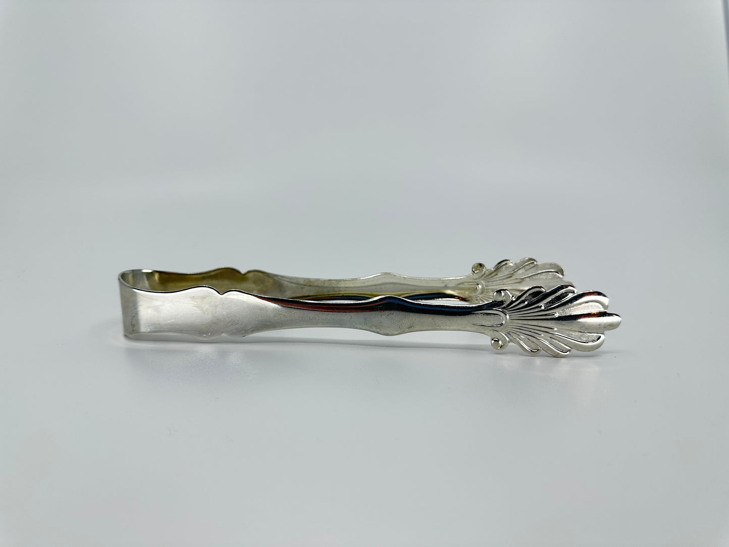 Silver Plated Ice Tongs