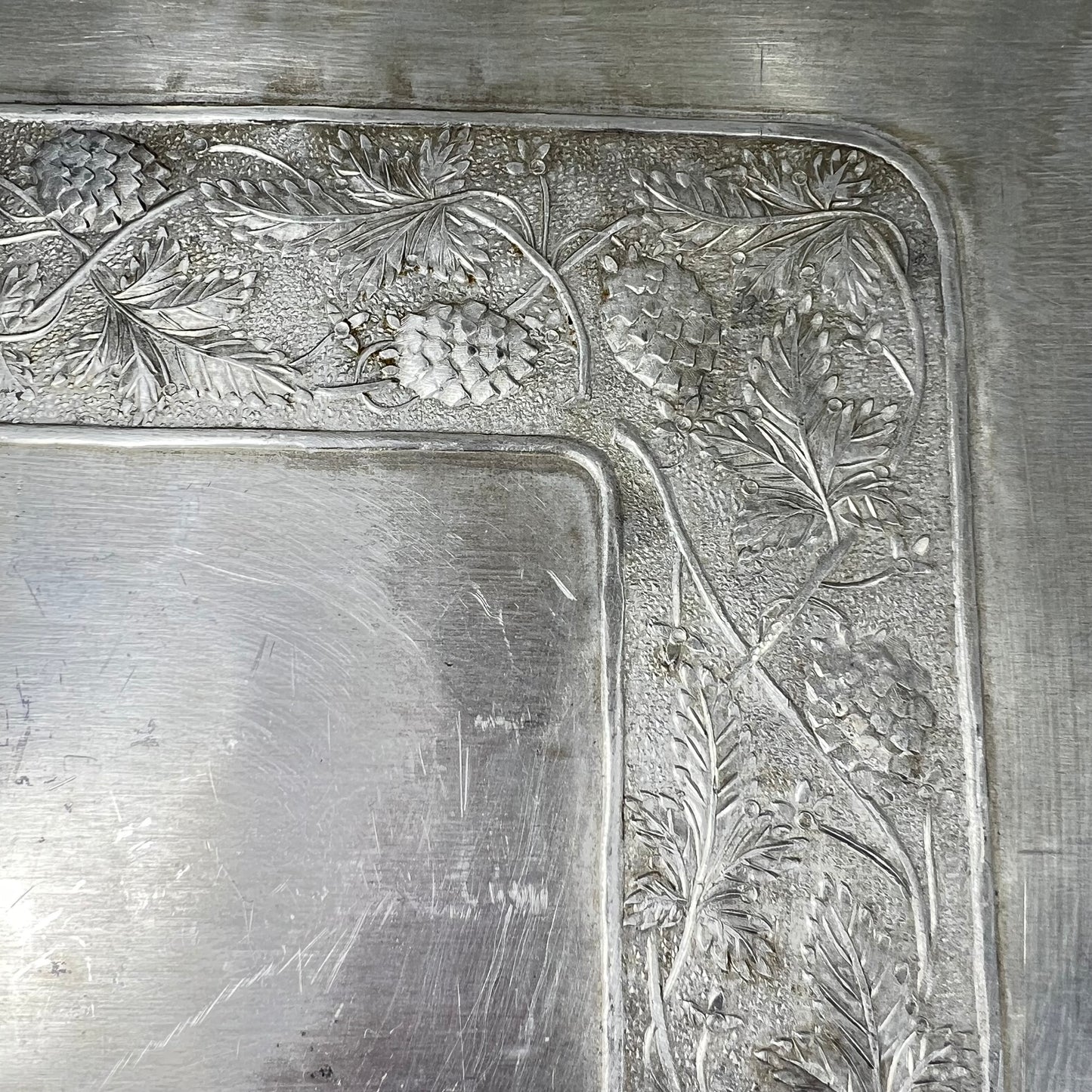 1950's Winter Alloy Tray