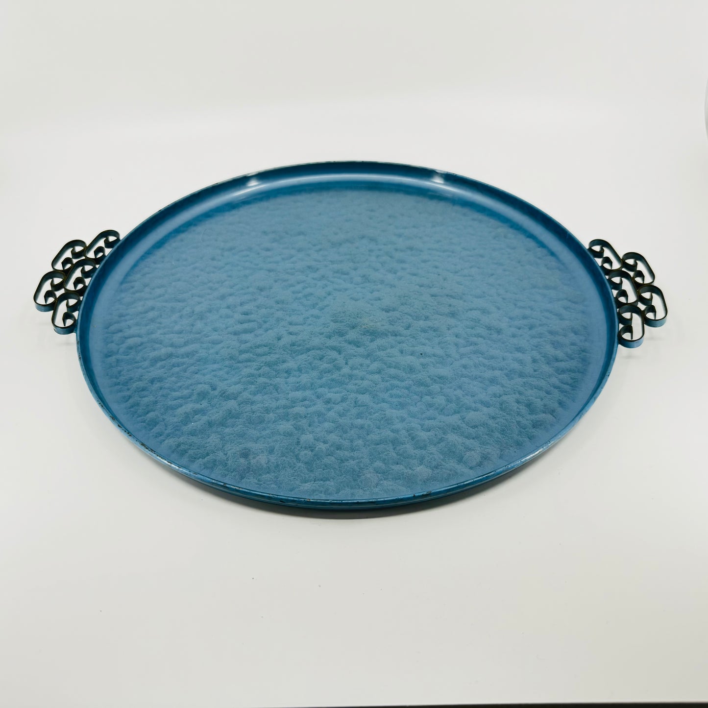 Blue MCM Enameled Tray