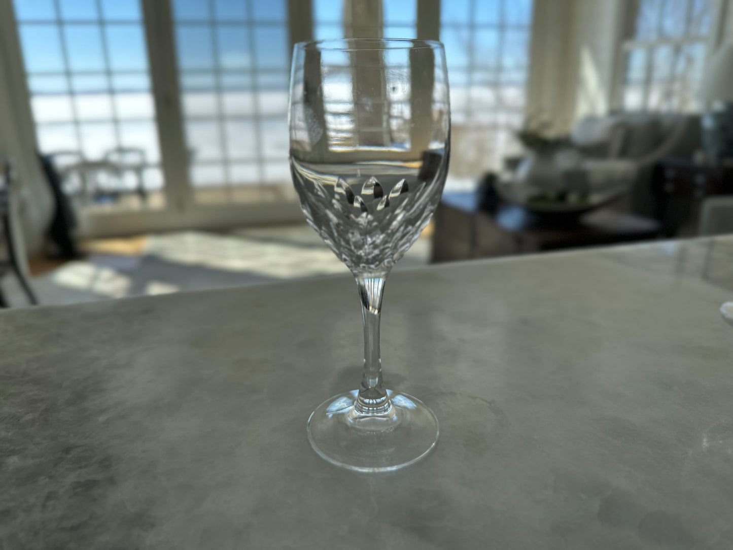 Lotus Design White Wine Glasses (Set of 5)