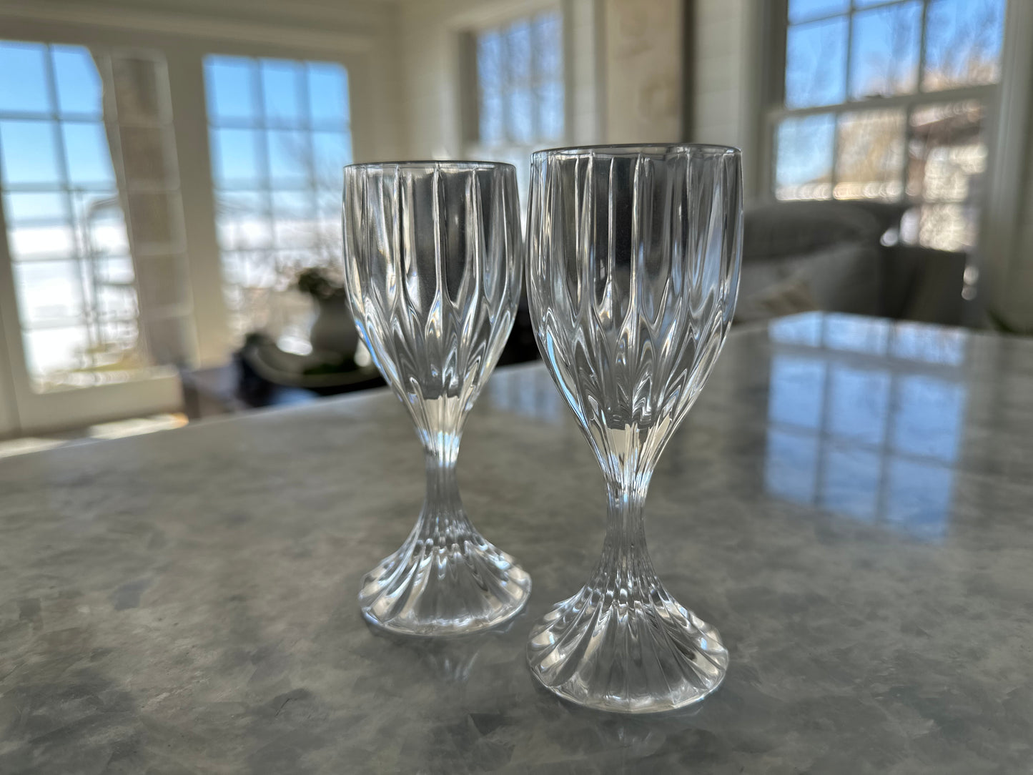 Lead Crystal Dessert Wine Glasses (Set of 2)