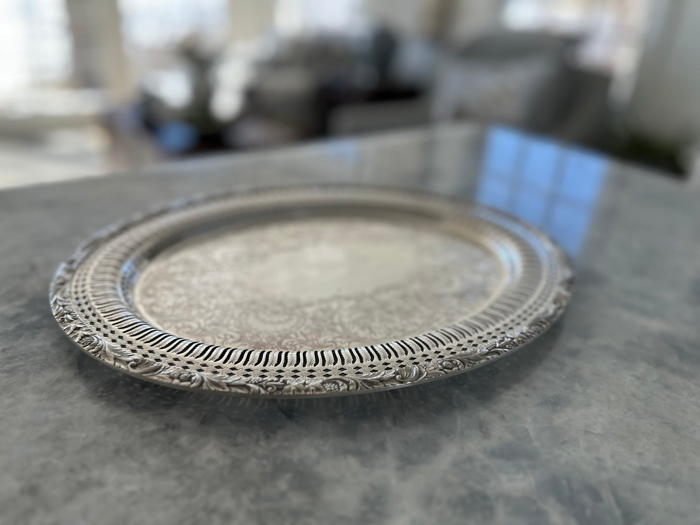 Silver Plated Serving Tray
