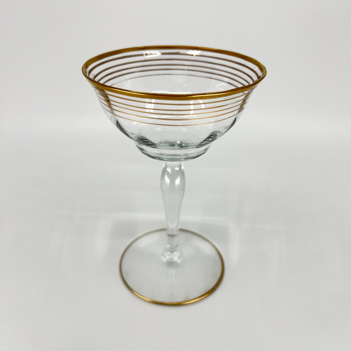 Gold Striped Coupe (Set of 4)