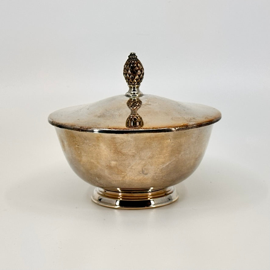Paul Revere Reproducton Silver Small Covered Bowl