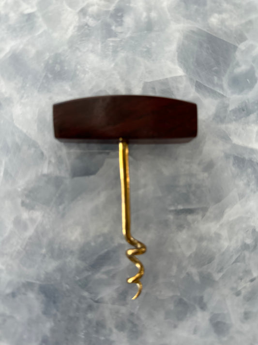Brass & Wood Corkscrew