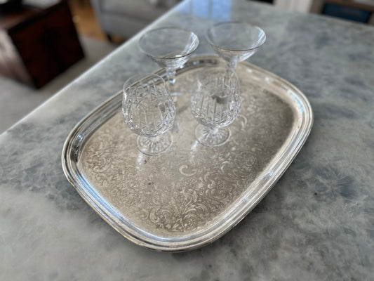Silver Plated Rectangle Tray